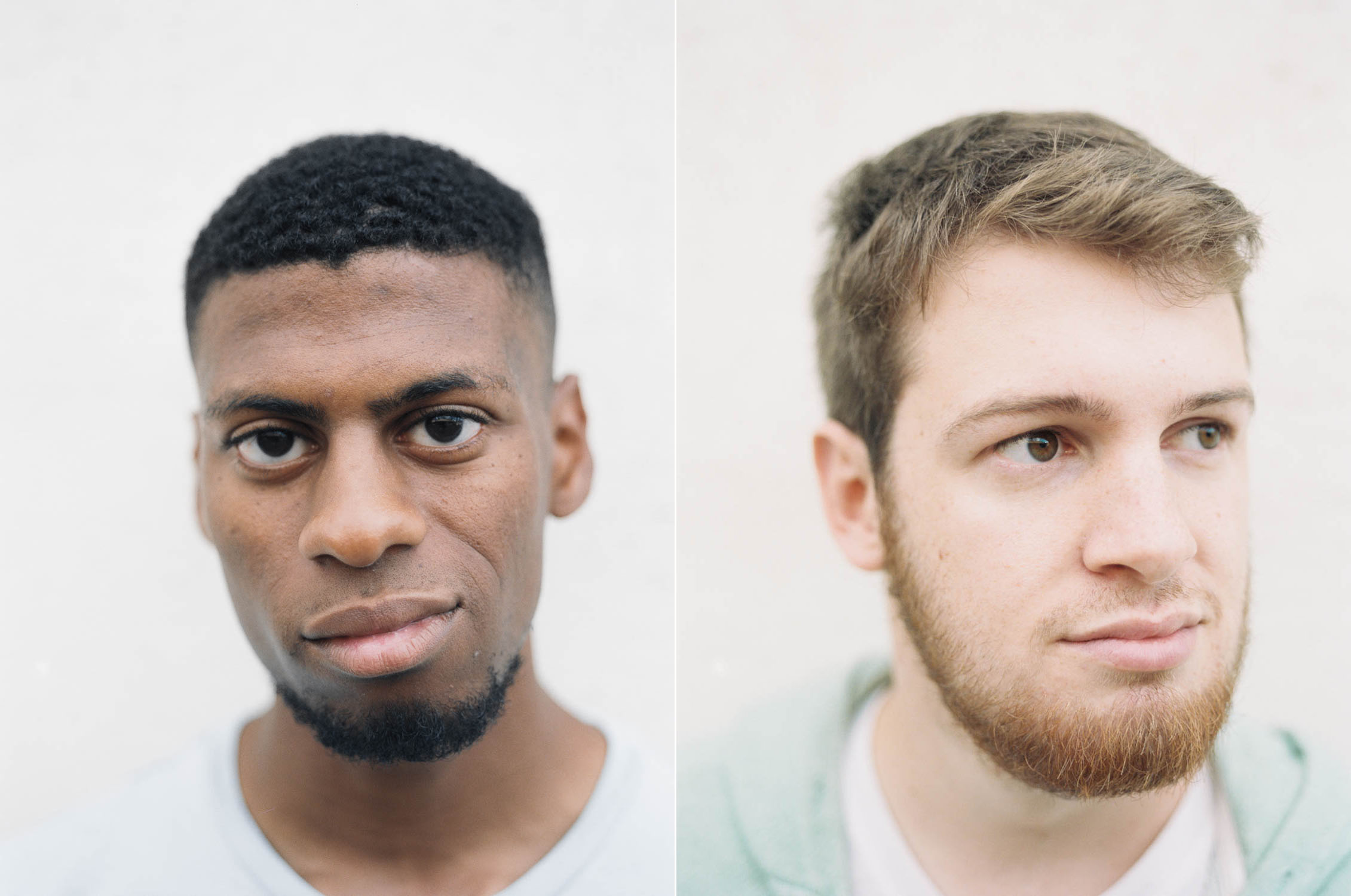 Headshots of the members of Marinauts, photographed by Tyler Constance in Binghamton, New York.