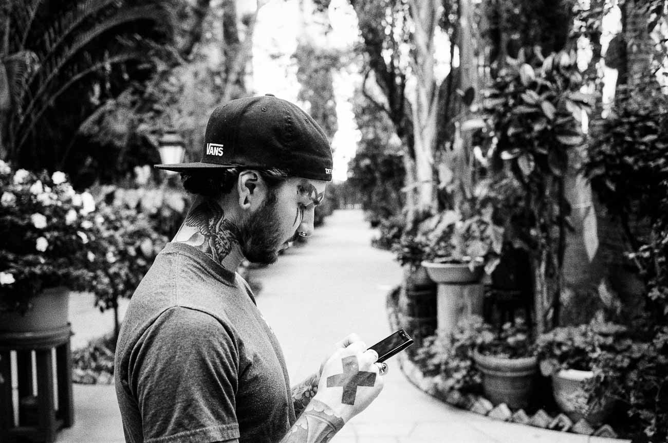 Joey Marsh at Villa Elaine in Los Angeles, photographed with a Leica M2